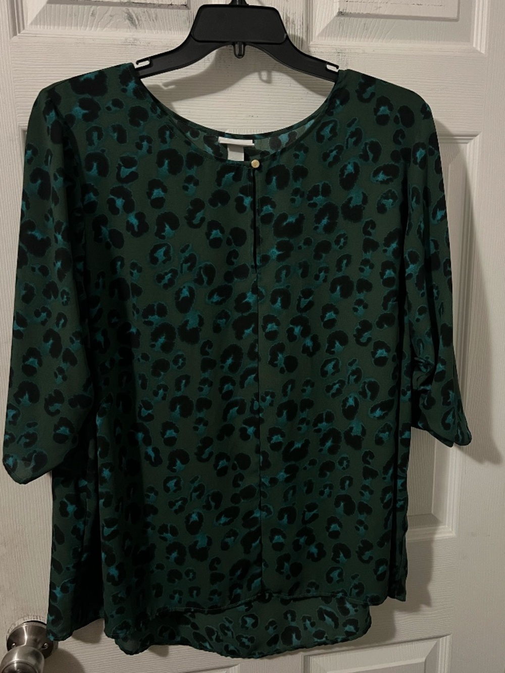 AVA & VIV Plus Size Leopard Print Women's Top